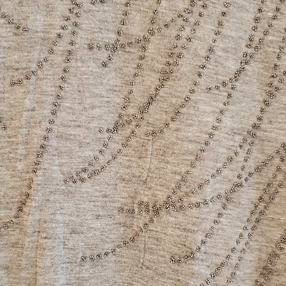 h.i.p. Gray Dolman Sleeve Shirt w/Dotted Detailing - Picture 5 of 7